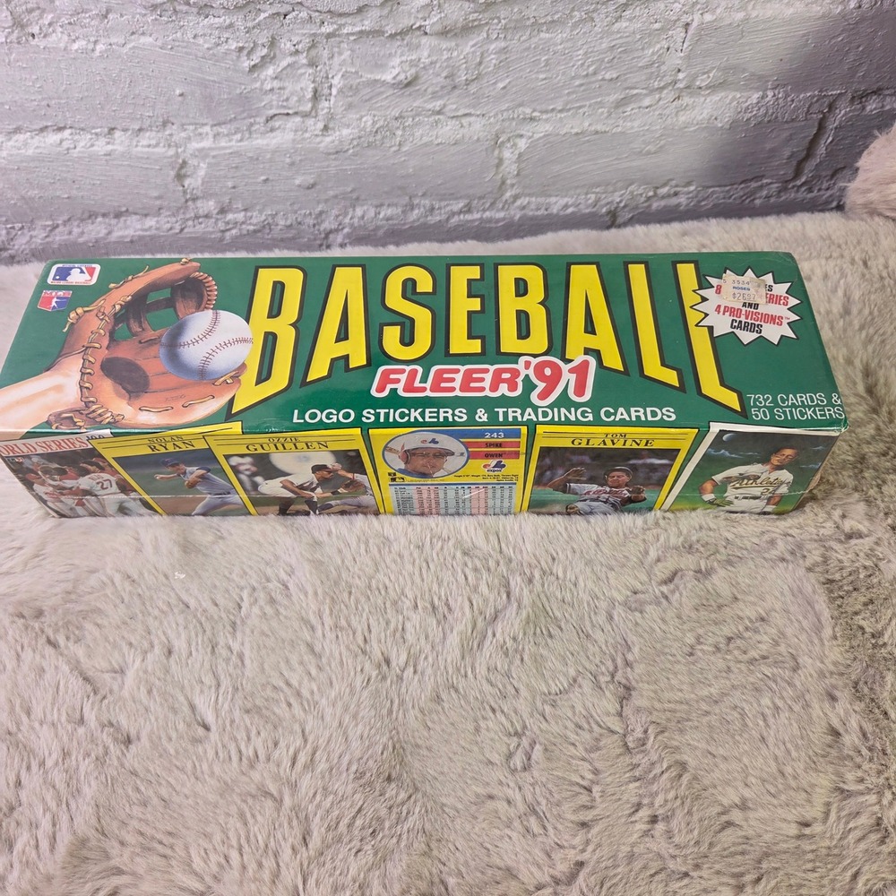 1991 Fleer Baseball Complete Set 732 Cards 50 Stickers Nolan Ryan Tom Glavine